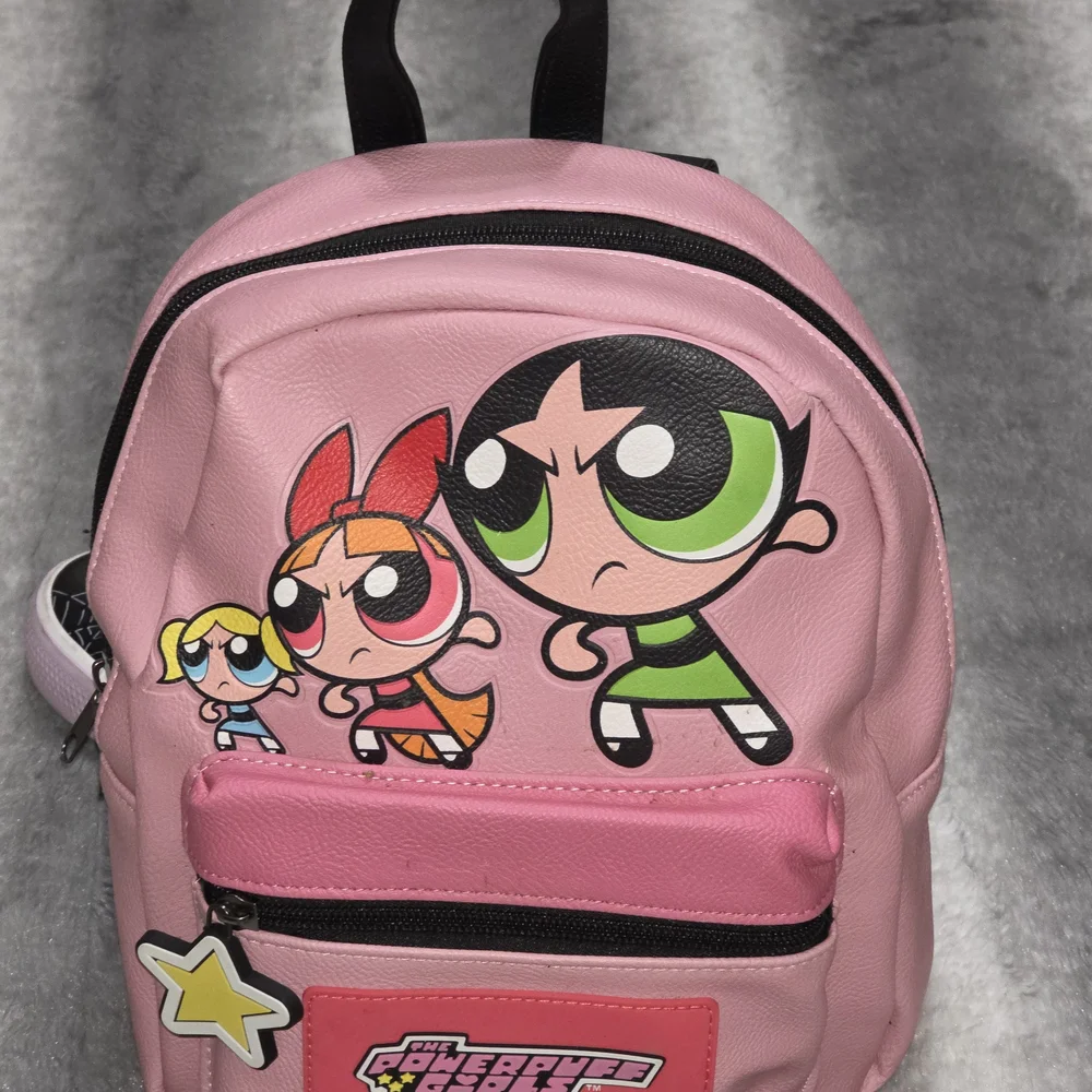 Pink Powerpuff Girls Mini Backpack - Girls Cartoon Shoulder Bag